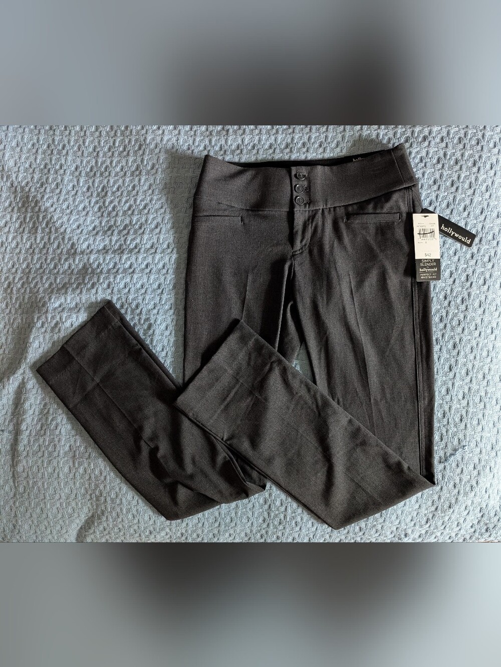 Hollywould Grey Women's Simply Slender Pants Size 0